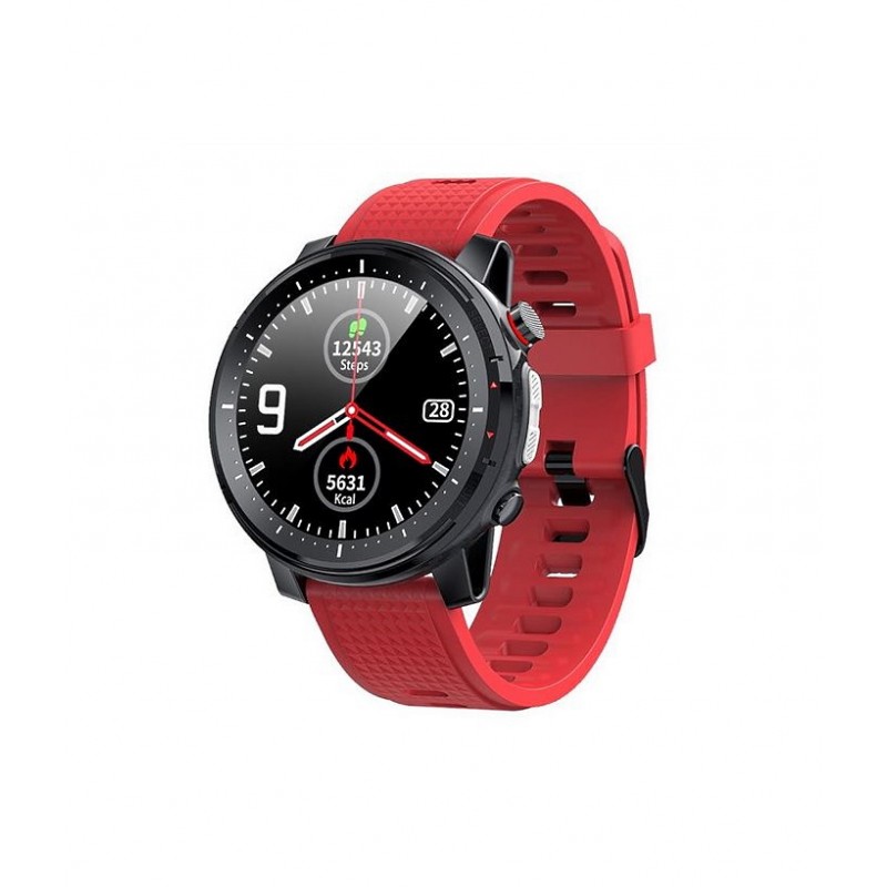 SW015B Smartwatch Red case round Smarty 2.0