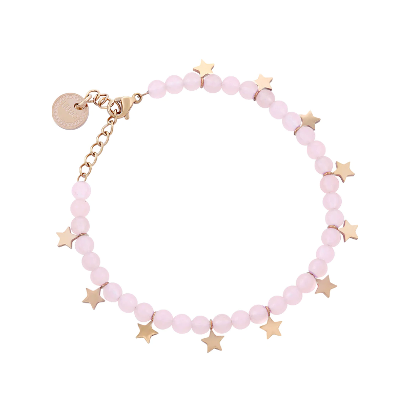 LJ1728 bracciale argento donna gioielli Liu.jo perle rosa